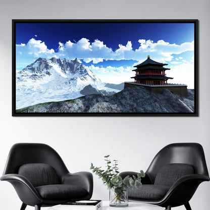 Sun Temple Canvas Wall Art