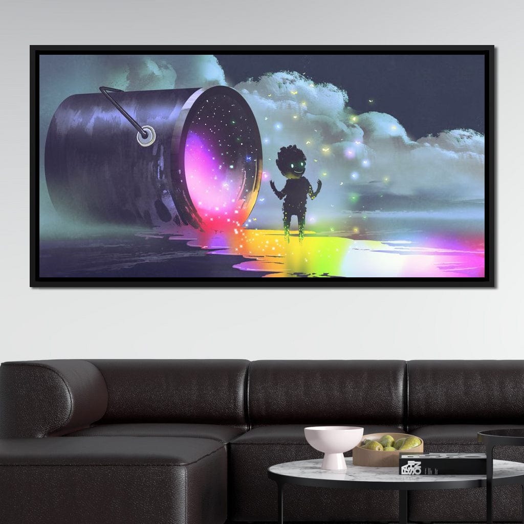 Puddle of Ink Canvas Wall Art