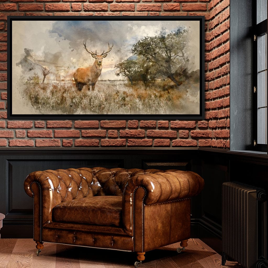 Red Deer Canvas Wall Art