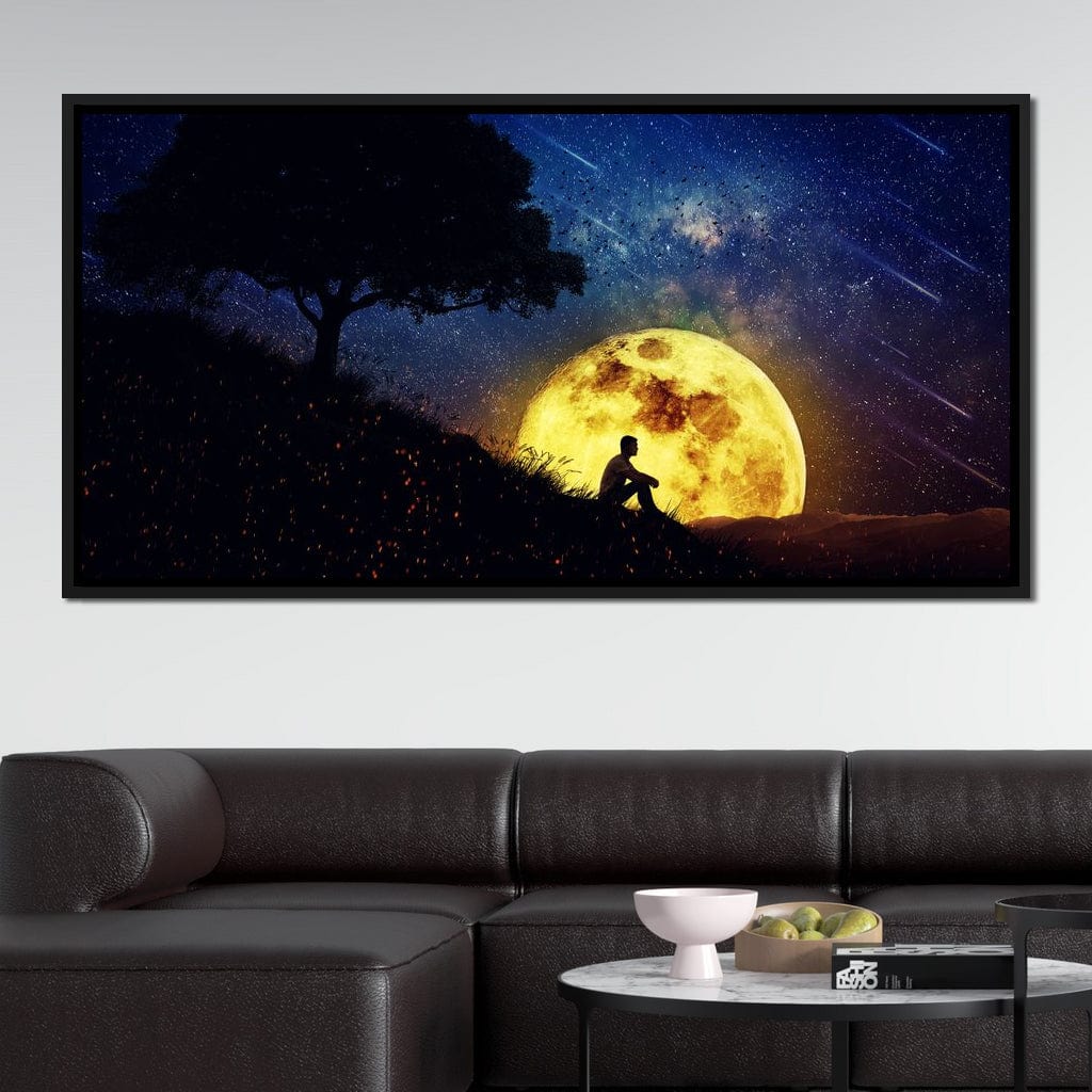 Otherworldly Night Scene Canvas Wall Art