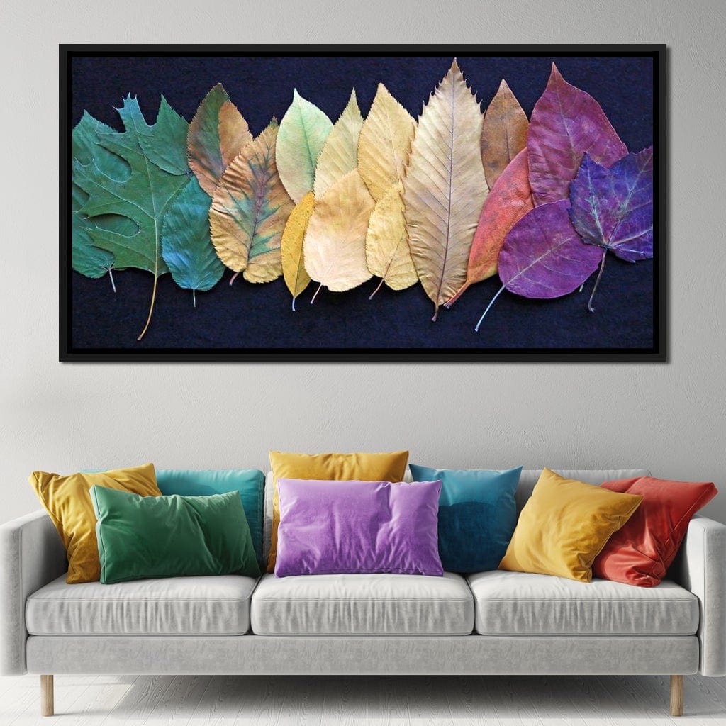 Colorful Leaves Canvas Wall Art