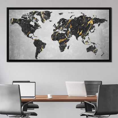 World Map 5 - Mateo Canvas Wall Art