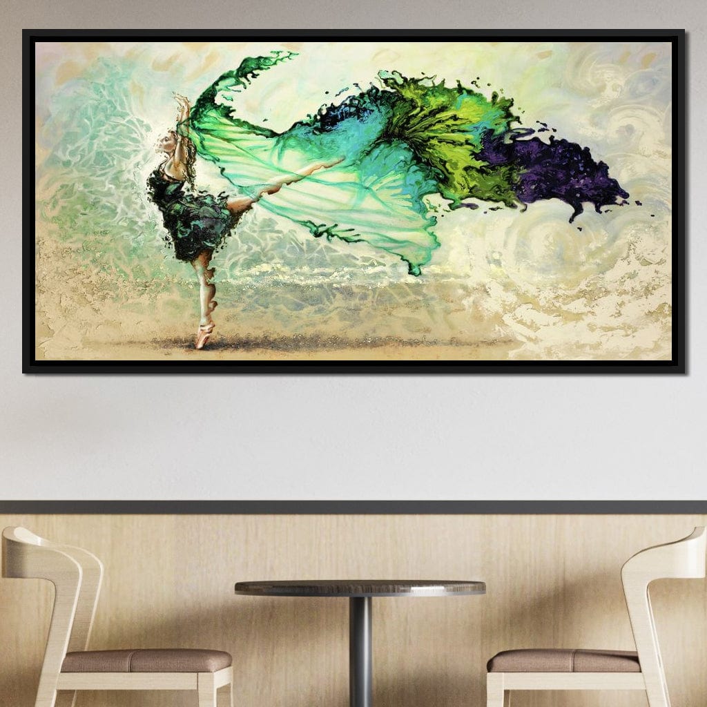 Ballerina Butterfly Canvas Wall Art