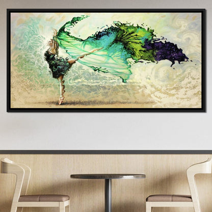 Ballerina Butterfly Canvas Wall Art