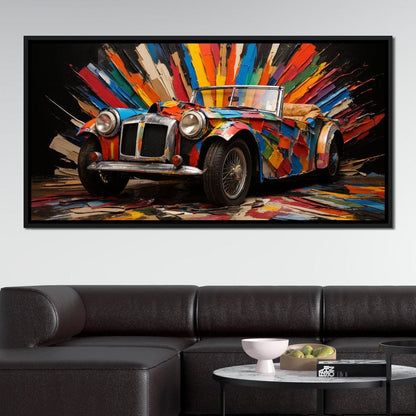 MG Roadster Canvas Wall Art