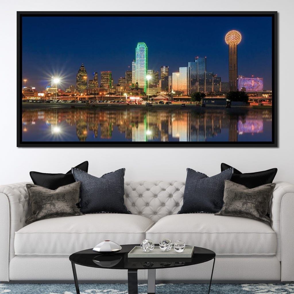 Dallas Skyline Canvas Wall Art