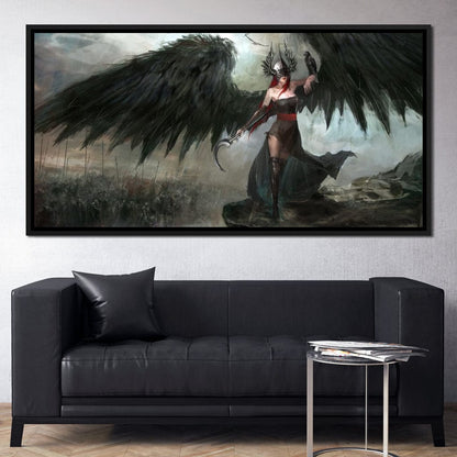 Dark Crow General Canvas Wall Art