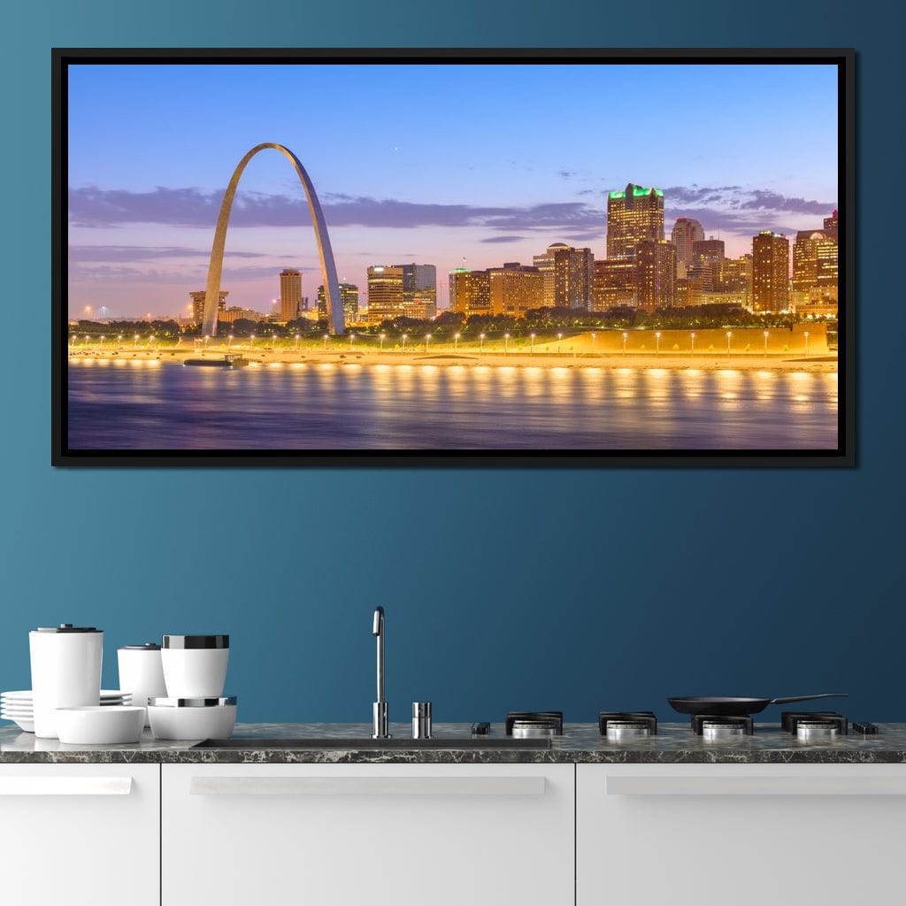 St Louis Skyline Canvas Wall Art