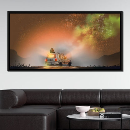 Admiring the Milky Way Canvas Wall Art