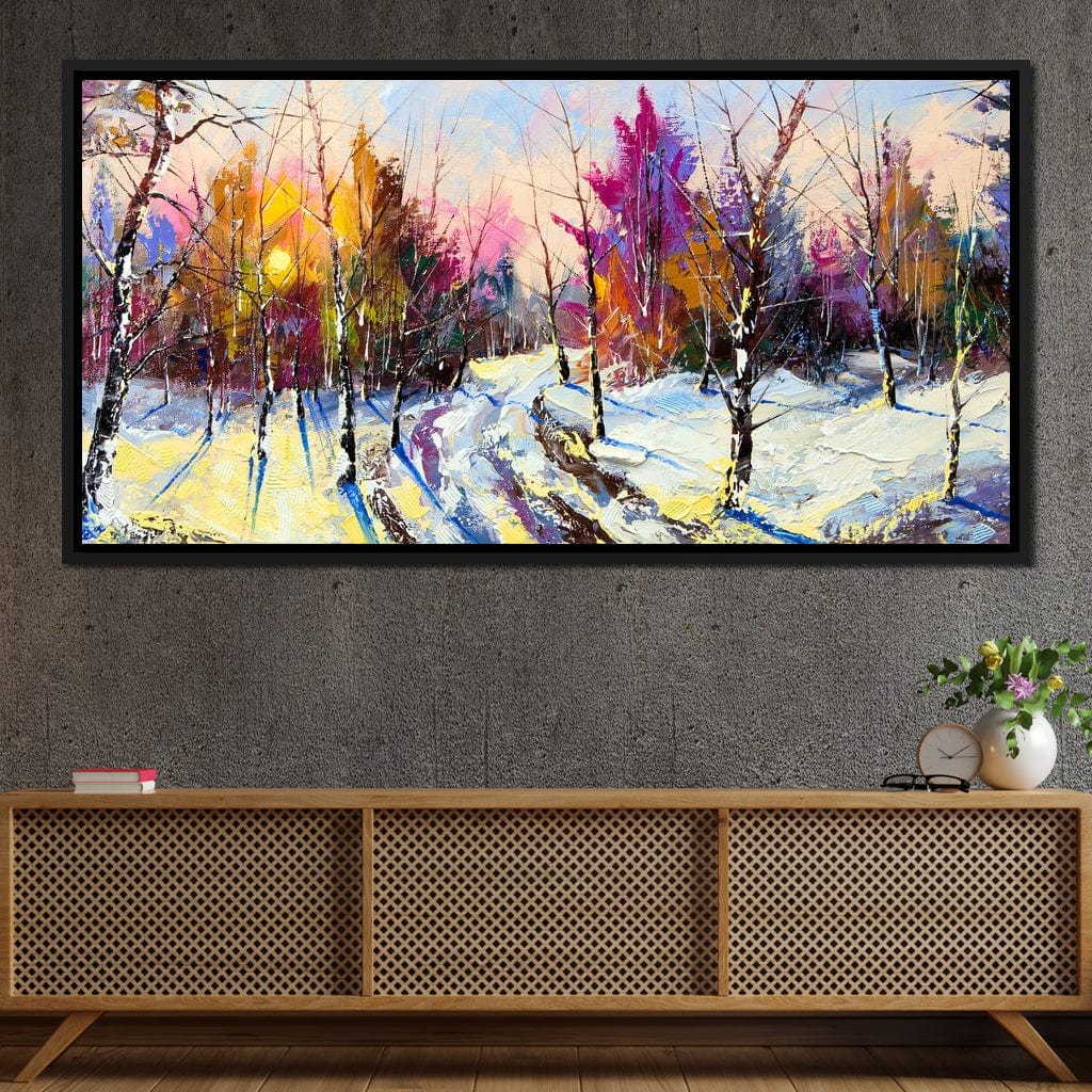 Winter Wood Canvas Wall Art