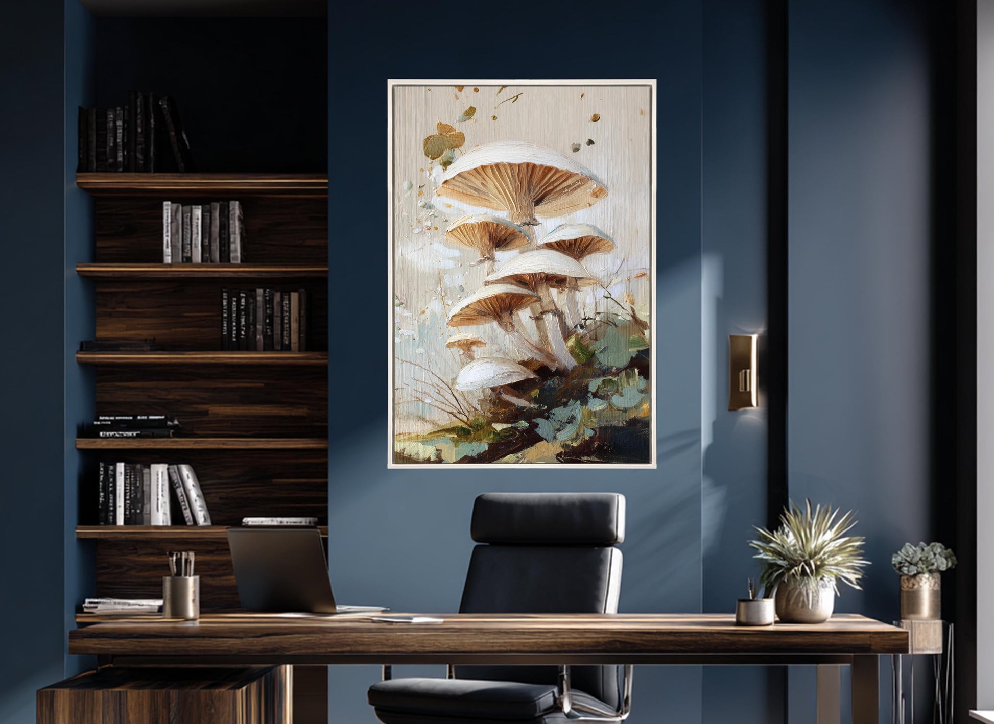 Forest Mushrooms Canvas Print - Rustic Nature Wall Art | Ready to Hang