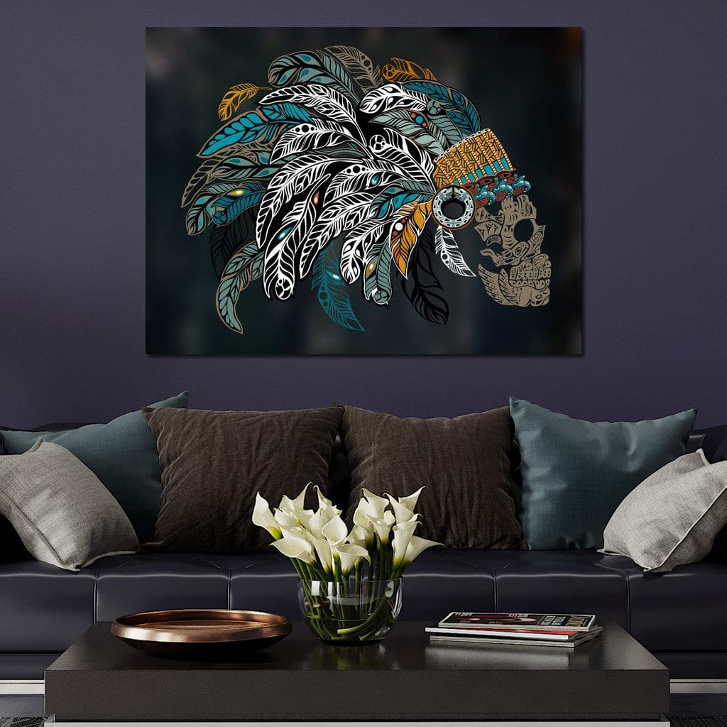 Ornamental Skull Canvas Wall Art