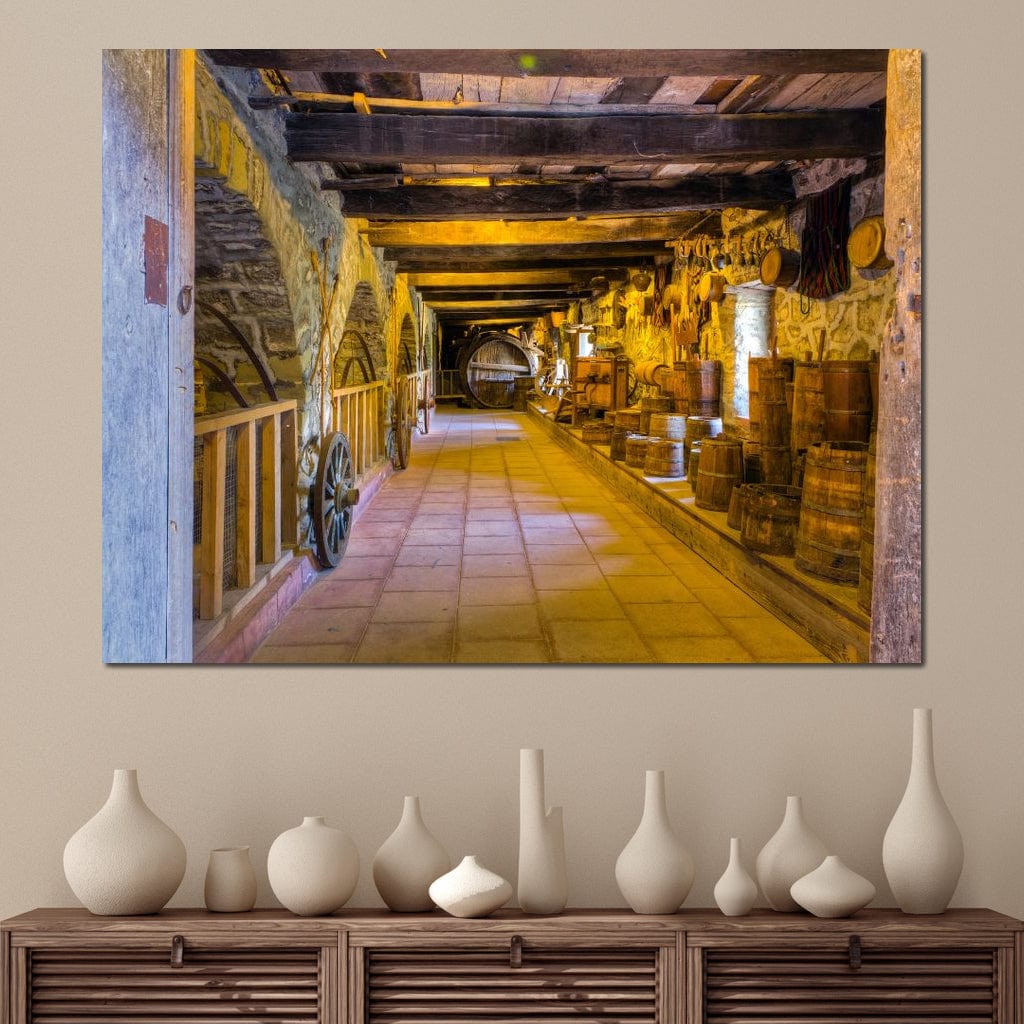 Inside the Old Barn Canvas Wall Art