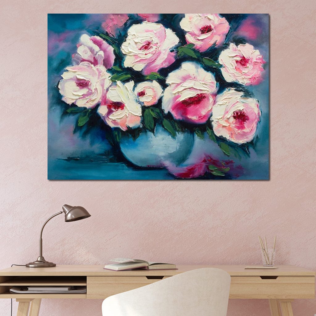 Beautiful Peonies Canvas Wall Art