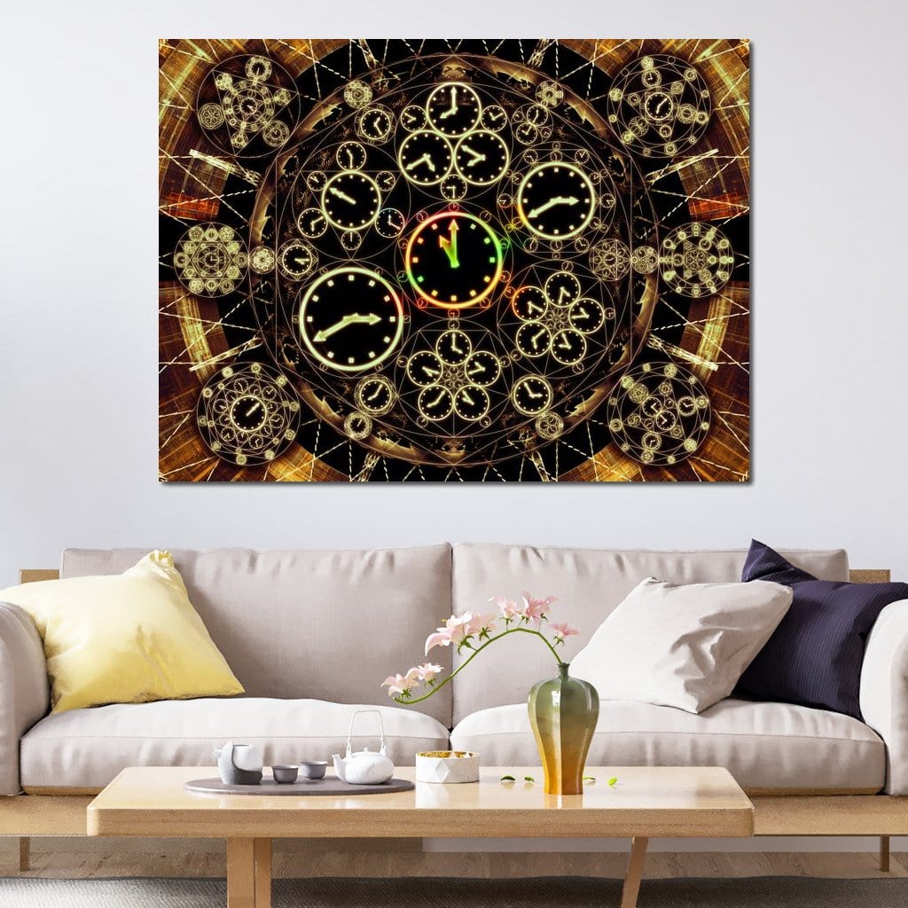 Circles of Time Canvas Wall Art
