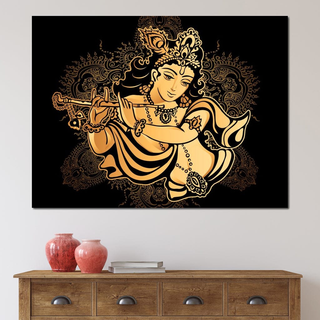 Hare Krishna Canvas Wall Art