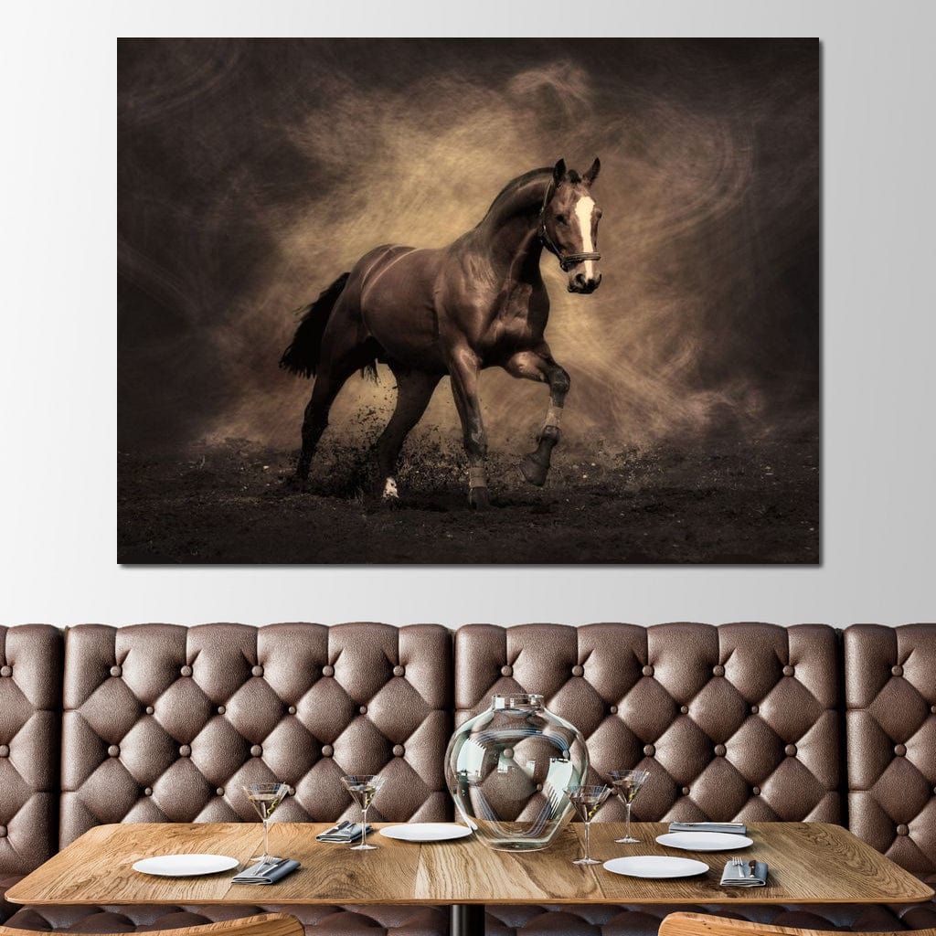 Brown Horse Canvas Wall Art