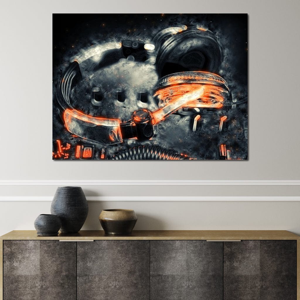 Neon Beats Canvas Wall Art
