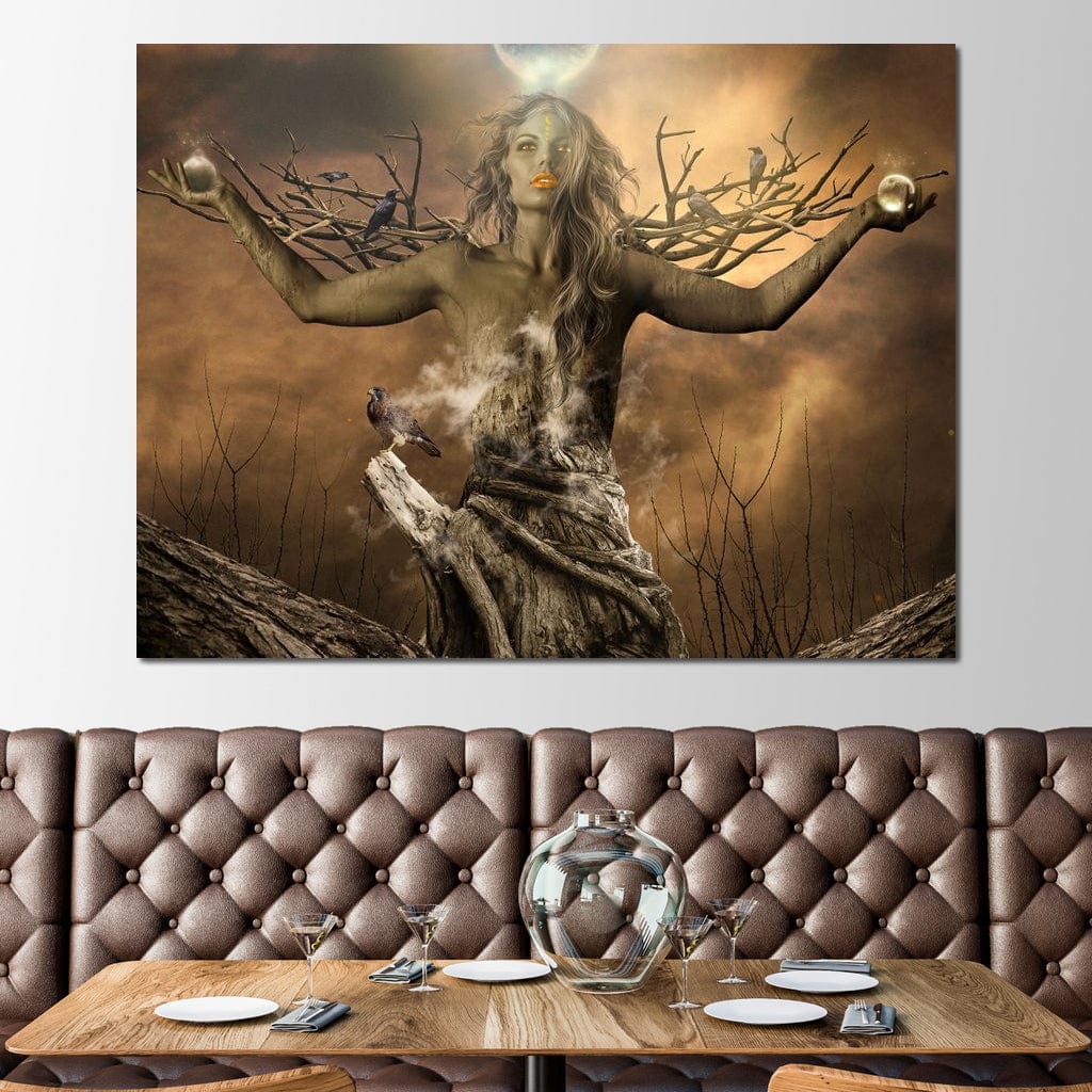 Tree Shaman Canvas Wall Art