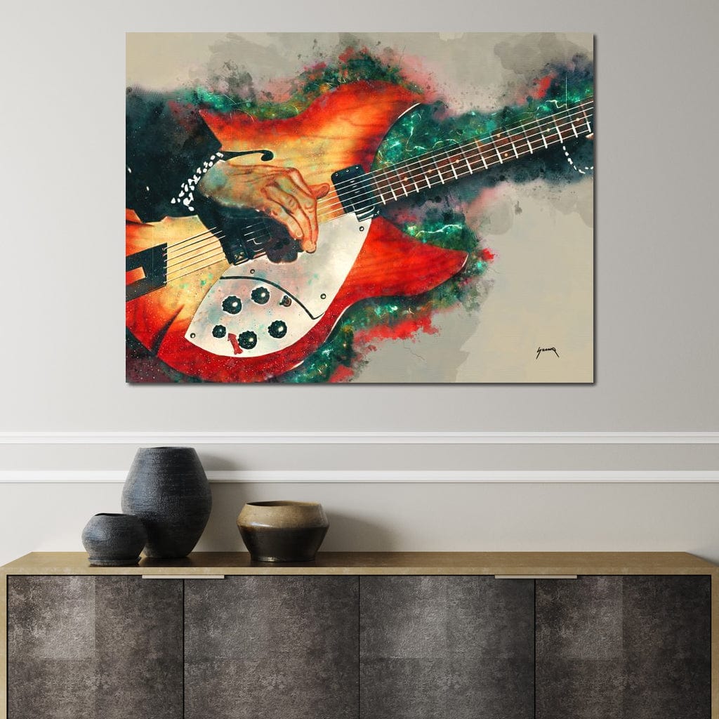 Tom Petty's Electric Guitar Canvas Wall Art