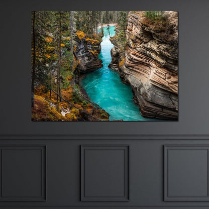 Athabasca Falls Canvas Wall Art