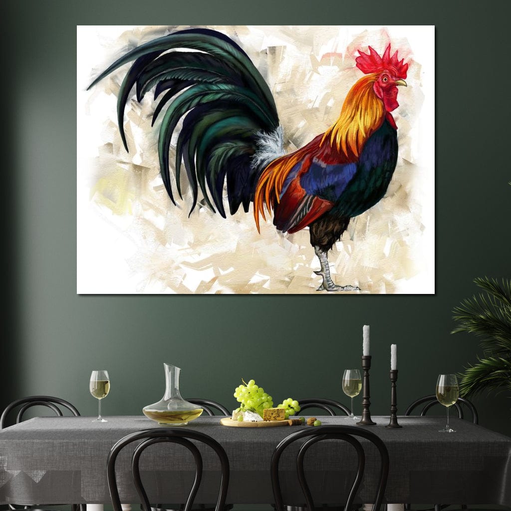 Rooster Canvas Wall Art