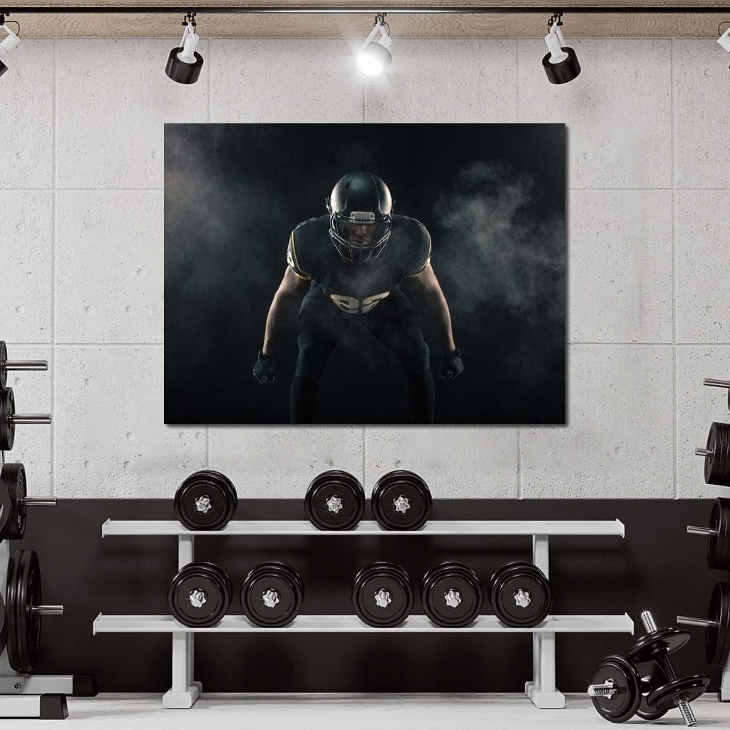 Football Athlete Canvas Wall Art