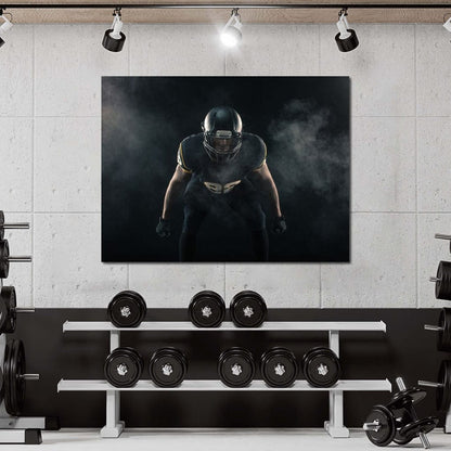 Football Athlete Canvas Wall Art