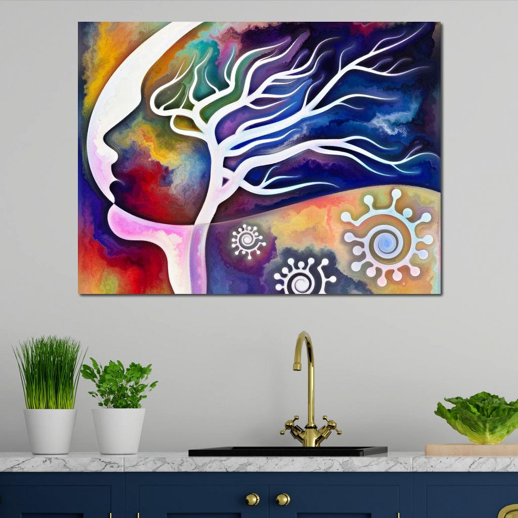 Mind Tree Canvas Wall Art