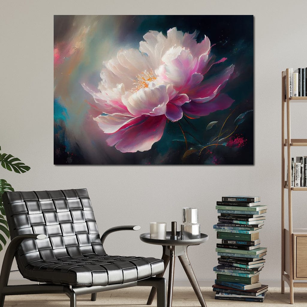Peonie Flower 3 Canvas Wall Art