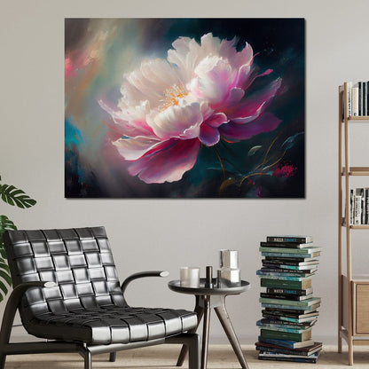 Peonie Flower 3 Canvas Wall Art