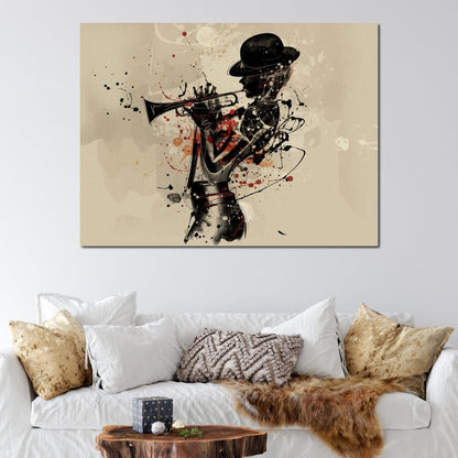 Trumpeter Canvas Wall Art