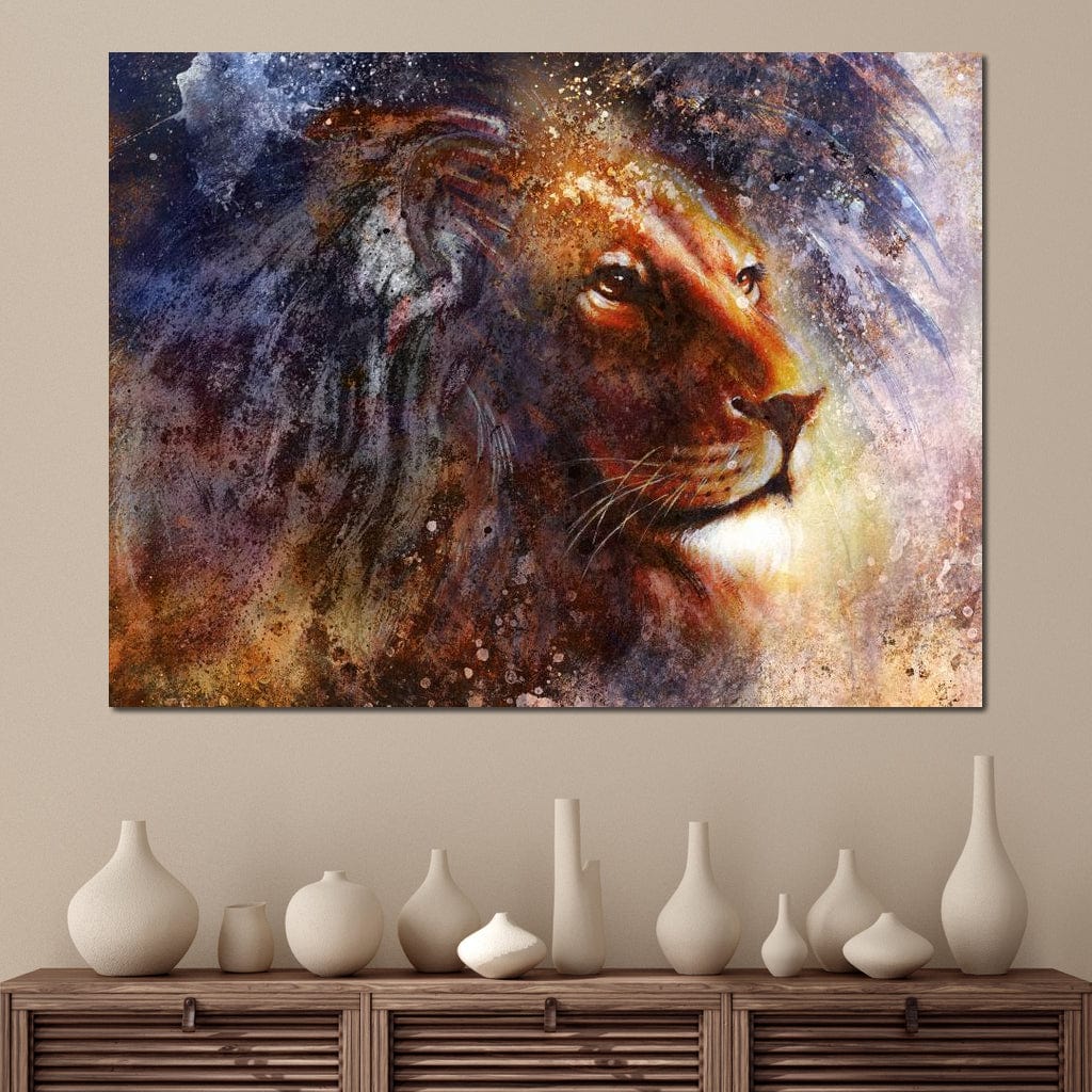 Glory Lion Canvas Wall Art
