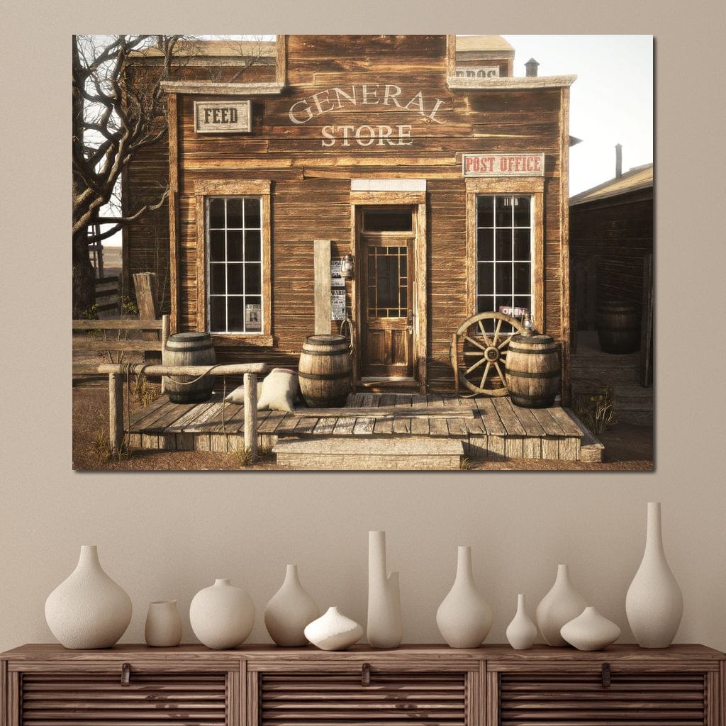General Store Canvas Wall Art