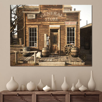 General Store Canvas Wall Art
