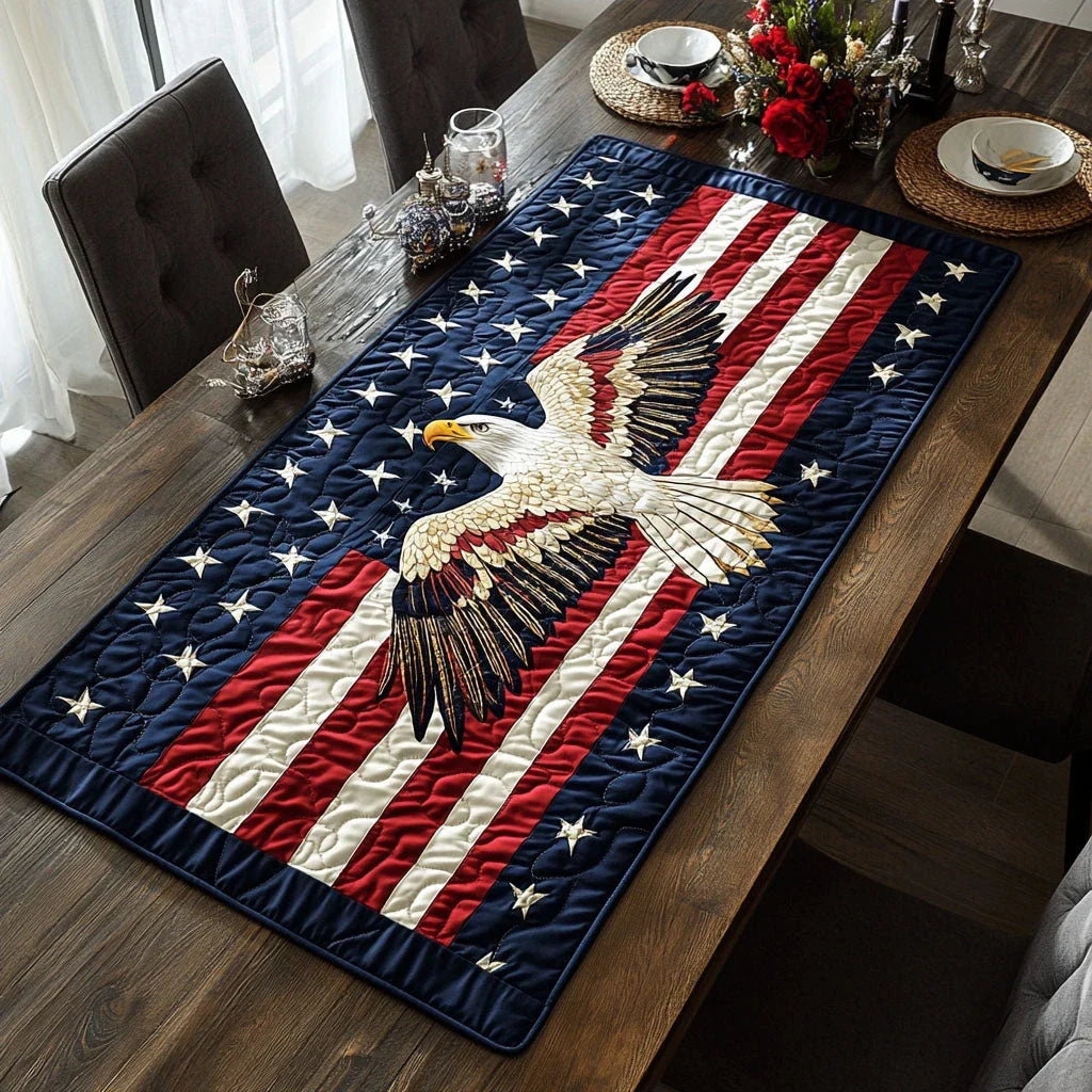Eagle Pride Quilted Table Runner