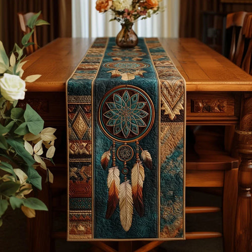 Earth Harmony Quilted Table Runner
