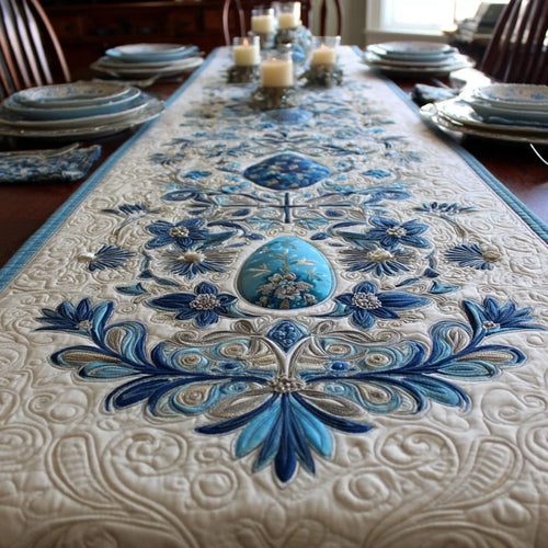 Easter Charm Quilted Table Runner