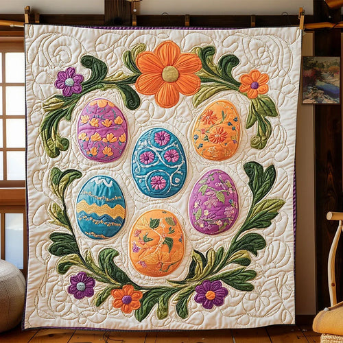 Easter Egg Quilt Blanket