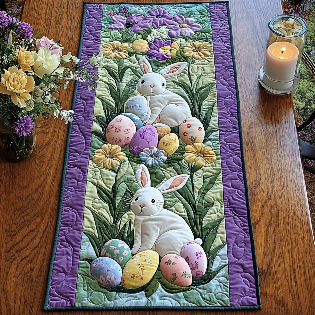 Easter Greetings Quilted Table Runner