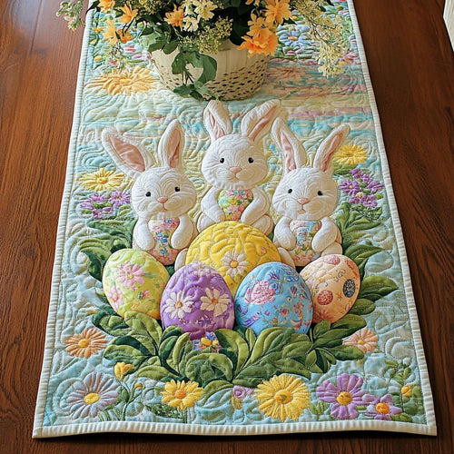 Easter Joy Quilted Table Runner