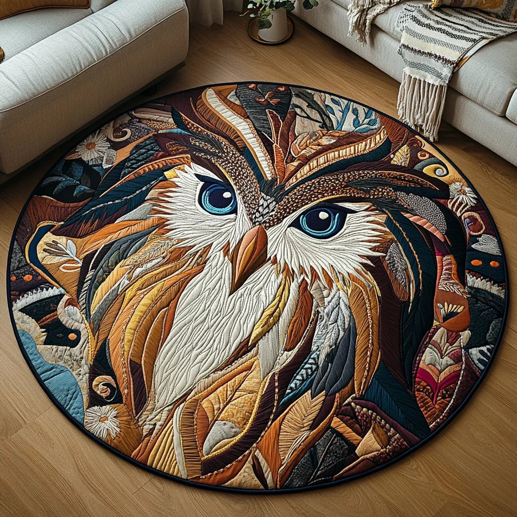 Echoes of the Ancients Quilted Round Mat