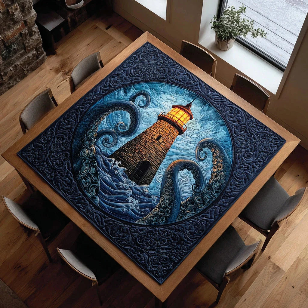 Eerie Lighthouse Quilted Table Topper
