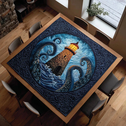 Eerie Lighthouse Quilted Table Topper