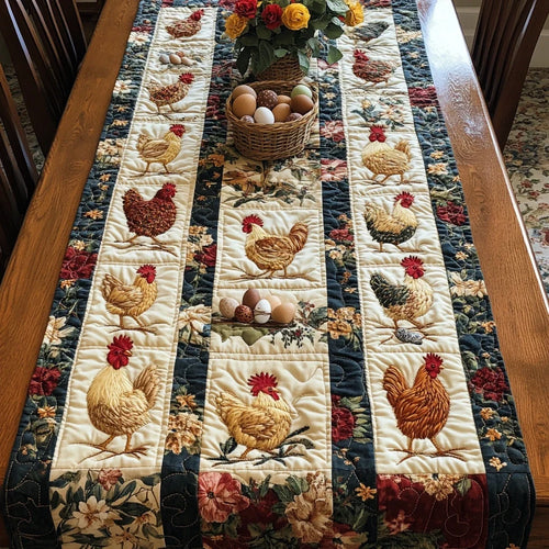 Egg Patch Quilted Table Runner