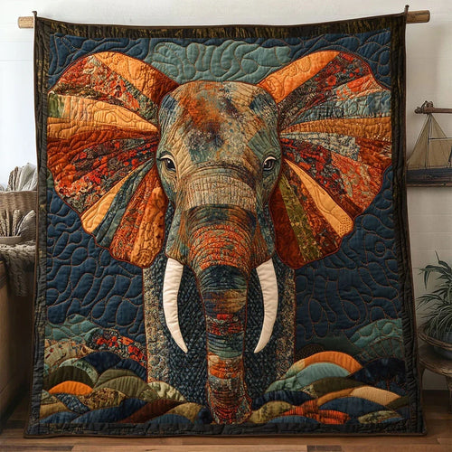 Elder Elephant Quilt Blanket