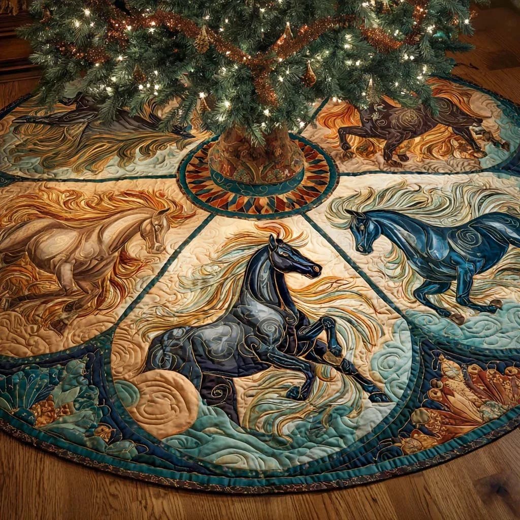 Elemental Run Quilted Tree Skirt