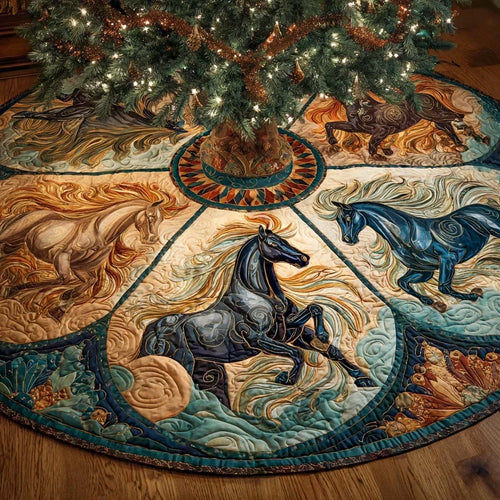 Elemental Run Quilted Tree Skirt