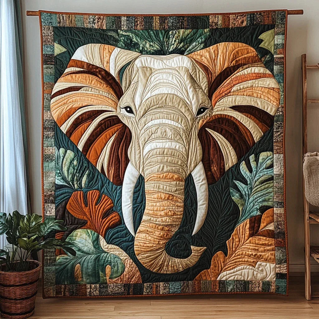 Elephant Charm Quilt Blanket
