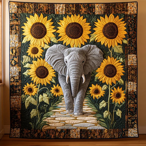 Elephant Path Quilt Blanket